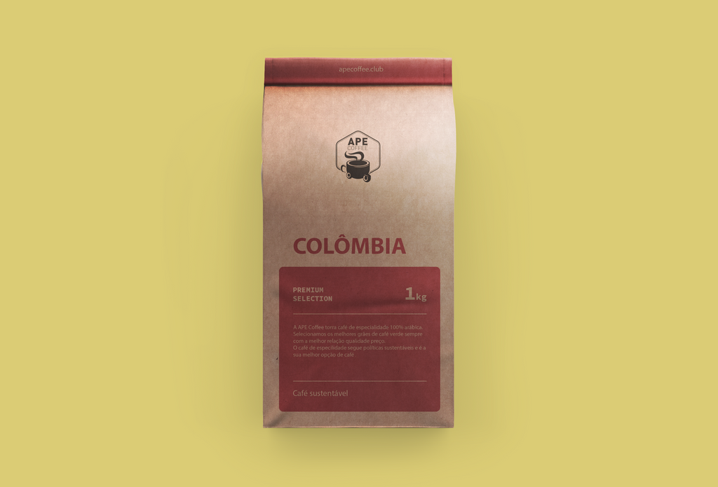 Café de Abril: origem Colombiana, região de Huila